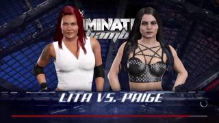 WWE 2k17 | Lita vs Paige | Rivalry highlights
