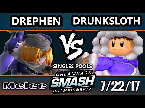 DHATL 17 Melee - Drephen (Sheik) Vs. Drunksloth (Ice Climbers) SSBM Singles Pools