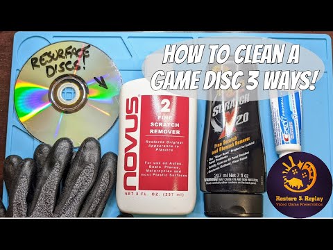How to clean a game disc 3 ways!