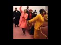 Tambourine Lady Playing With All She Got