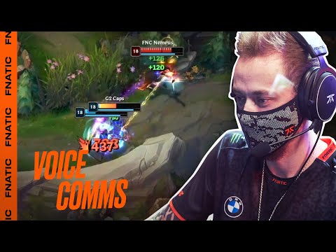 PLS END, I NEED BATHROOM! | Voice Comms - G2 vs FNC (LEC Summer Playoffs)