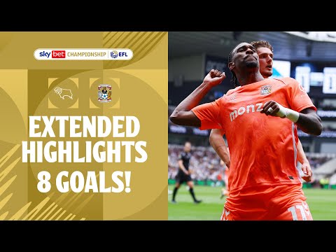EIGHT GOALS! | Derby County v Coventry City extended highlights