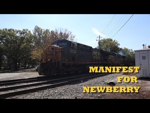S02E295 Manifest for Newberry (CSX, Freight Train, Freight Car Graffiti, Train Horn, Autoracks)