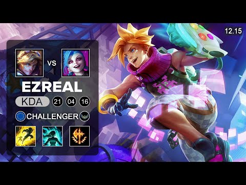 Ezreal vs Jinx ADC - EUW Challenger - Patch 12.15 Season 12