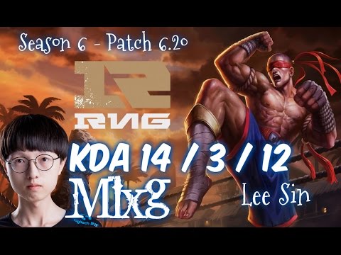 RNG Mlxg LEE SIN vs GRAVES Jungle - Patch 6.20 NA Ranked | League of Legends