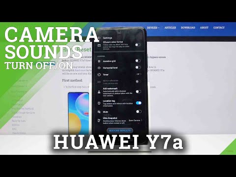 How to Manage Camera Sound in HUAWEI Y7A – Find Camera Shutter Sound Option