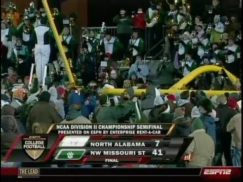 Northwest Missouri State vs North Alabama 2008 Division II National Semi Final
