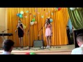 Выпускной 11 класс Вера и Настя поют офигенный рэпчик 