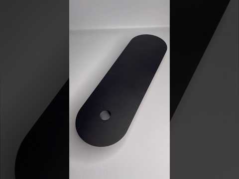 Потолочный крепеж под блок питания черный 370 мм с отверстием 22,5 мм для неона