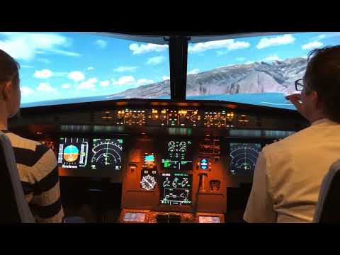 Lot w symulatorze samolotu pasażerskiego Airbus A320 w Fundacji Szczęśliwy Lot - Second Medium