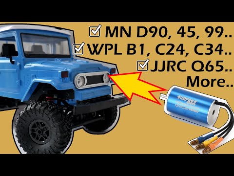 CHEAP & EASY! Brushless Upgrade for RC Crawler Car WPL / MN – 2 speed gearbox