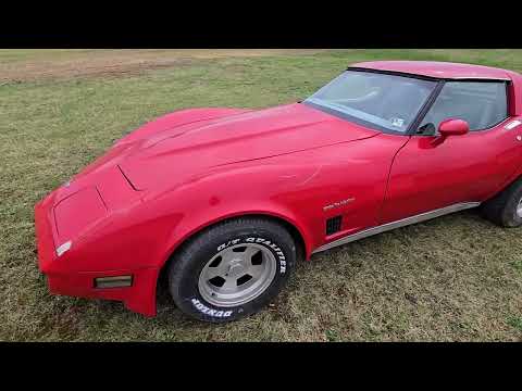 1982 Red Corvette Gray Interior For Sale Video