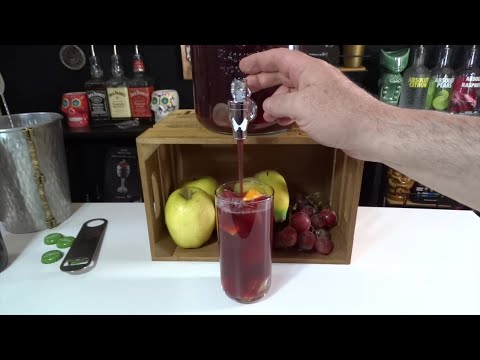 Sangría Gigante de Vino Tinto y Sidra | refrescante con ingredientes sencillos y muy fácil de hacer