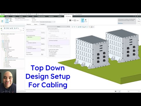 Creo Parametric - Cable Harness Assembly Setup with Top Down Design