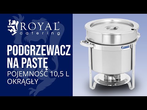 Video - Podgrzewacz na pastę - okrągły - 10,5 l