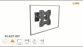 Super Economy Full-motion TV Wall Mount | KLA27-221 | LUMI