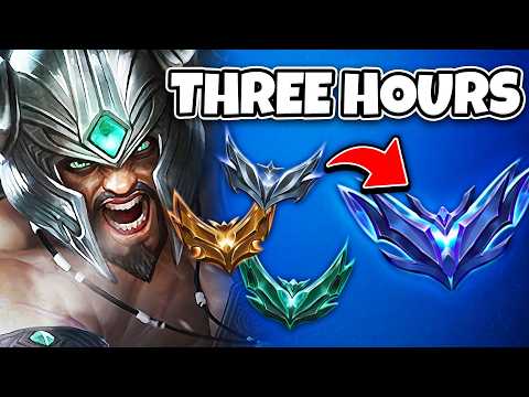 THIS is how you CLIMB to DIAMOND in 3 HOURS... with ONLY Tryndamere