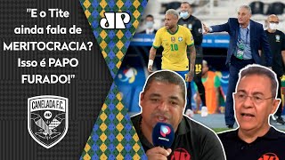 Pegou fogo! Vampeta e Flavio Prado discutem e divergem sobre seleção de Tite