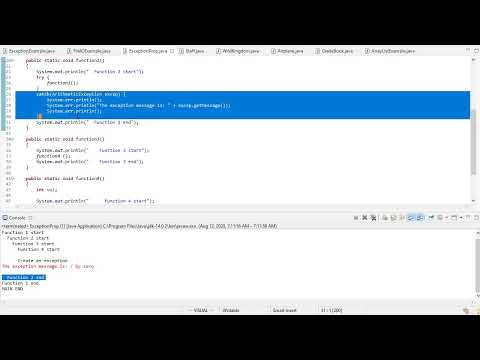 Exception Propagation In Java