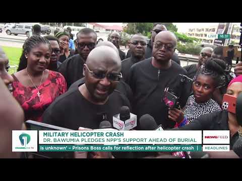 Dr. Bawumia Vows Support Ahead of Burial for Military Helicopter Crash Victims