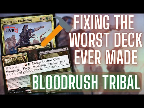 EDH Budget Deck Building Live | Saskia, the Unyielding | Commander Tech | BloodRush Aggro