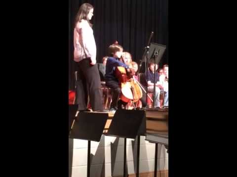 Alex's cello solo Song for Christine