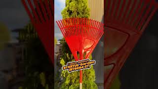 Plastic fan rake, 27 tines, with a steel handle STARTUL GARDEN (ST6094-27)