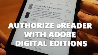 How to Authorize eReader with Adobe Digital Editions - Kobo Ebook Reader with Epub Files