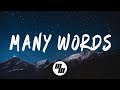 DROELOE Many Words Lyrics Lyric Video