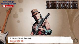El Farol - Carlos Santana Guitar Backing Track