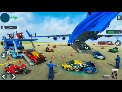 Police Plane Transporter Game - Android Gameplay Walkthrough