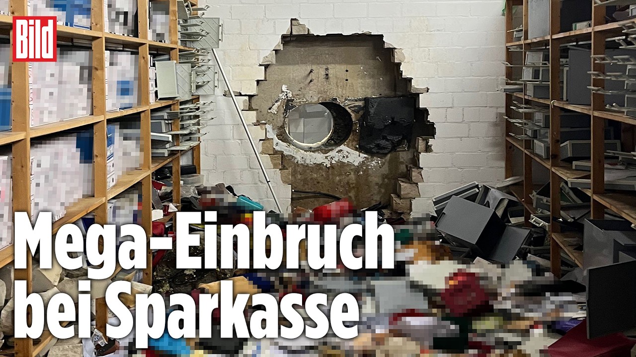 SCHLIESSFÄCHER GEKNACKT: Einbruch bei Sparkasse – Kunden bangen um Wertsachen