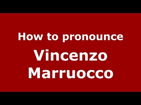 How to pronounce Vincenzo Marruocco (Italian/Italy)  - PronounceNames.com