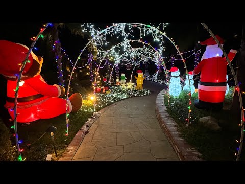 Simple DIY Christmas light Arches made from PVC pipe