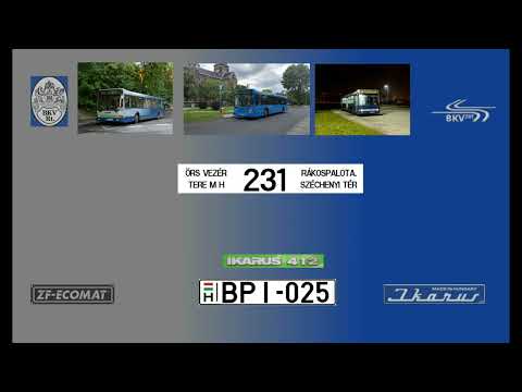 [SOUND] Budapest Bus Sound BPI-025 Ikarus 412.10A BKV 231-es viszonylat