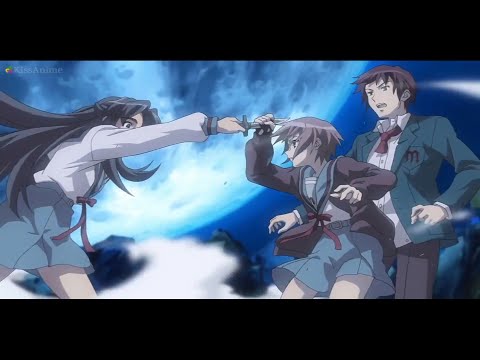 The Melancholy of Haruhi Suzumiya - Ryoko vs Nagato