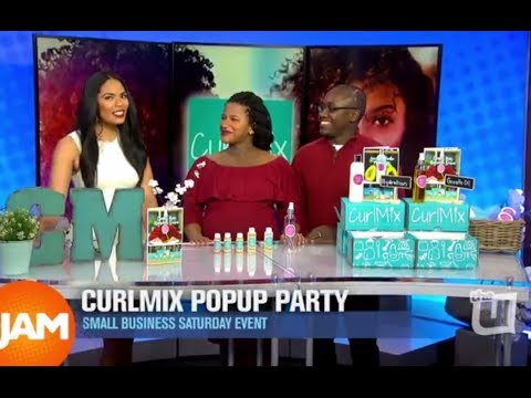 CurlMix Popup Party for Small Business Saturday