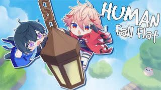 Room 4Sで協力して『Human : Fall Flat』…！！【四季凪アキラ/セラフ・ダズルガーデン/VOLTACATION/にじさんじ】