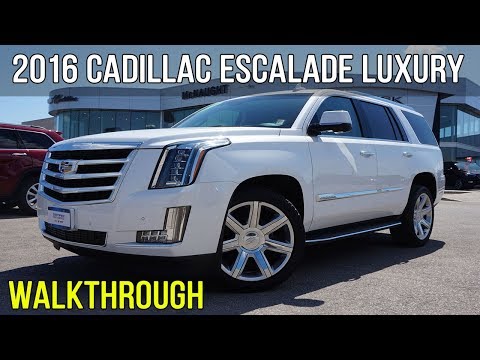 2016 Cadillac Escalade Luxury 6.2L | Crystal White Tricoat (Walkthrough)