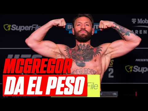 Video: ¡OFICIAL! ¡McGregor MARCA el PESO!
