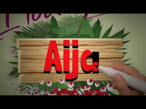 Aija Name Art Love Whatsapp Status | Aija Couple Name Video #NameArt #Aija #shorts