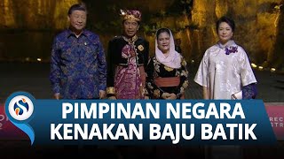 Sejumlah Pemimpin Negara Tampak Kenakan Batik saat Dinner KTT G20, Xi Kenakan Batik Nuansa Biru