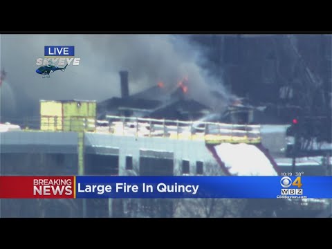 Special Report: Massive Building Fire Shuts Down Streets In Quincy