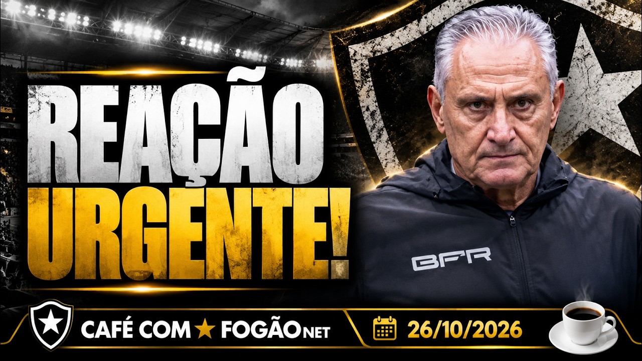 LIVE CAFÉ COM FOGÃONET | Botafogo precisa de mudanças táticas e de postura; Tite iguala pior início