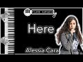 Here - Alessia Cara - Piano Karaoke Instrumental