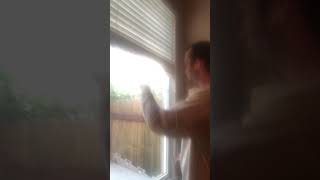 How to [Window Cleaning- Move Blinds Up and Down]
