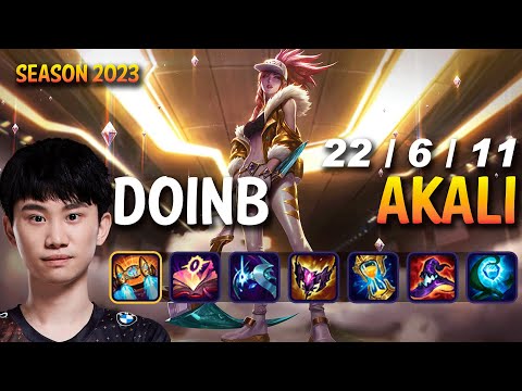 Doinb AKALI vs JAYCE Mid - Patch 13.18 KR Ranked