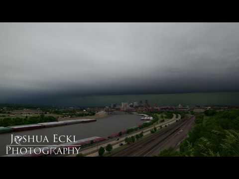 Time-Lapse of Storm Passing over St. Paul 6/11/2017