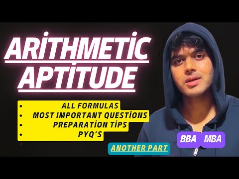 Arithmetic Aptitude For BBA 5th Sem Formulas And Basic Concepts Explanation of All Units