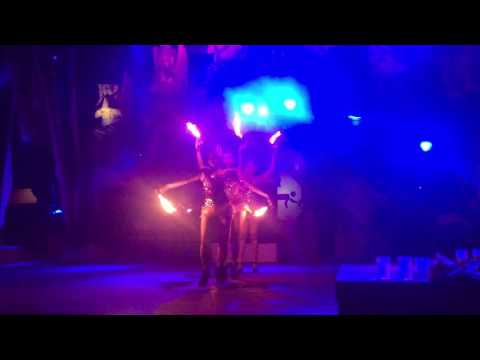 UV dancer on stage